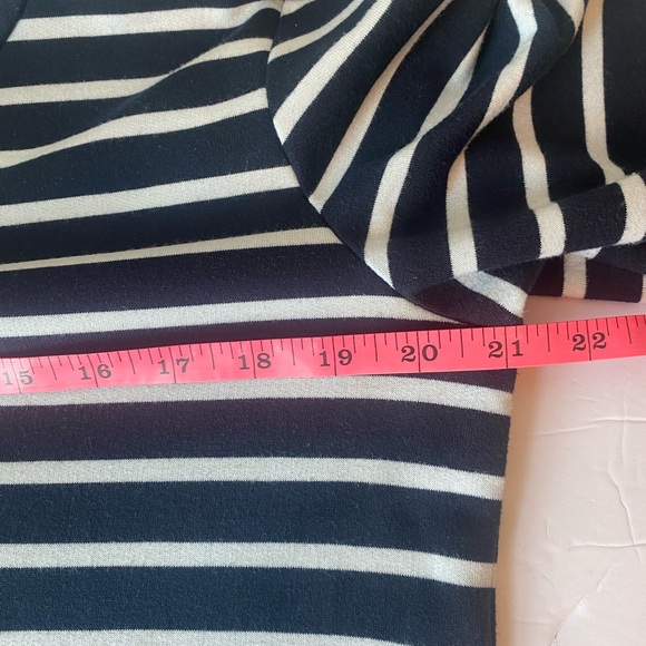 Women's Medium 100% Cotton Long Sleeved Striped Mini Dress Or Tunic - Picture 5 of 6